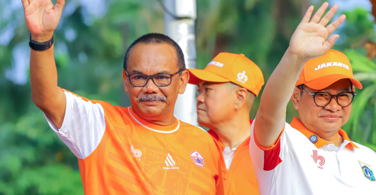 Pimpin Apel Besar Kirab Atlet Pram Targetkan Jakarta Sebagai Pusat Prestasi
