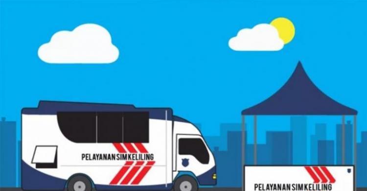 Ilustrasi mobil layanan SIM keliling di Jakarta. (Foto: TMC Polda Metro)