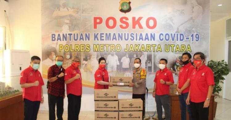 YRKB Sumbang Hand Sanitizer dan Tisu Basah untuk Polresta ...