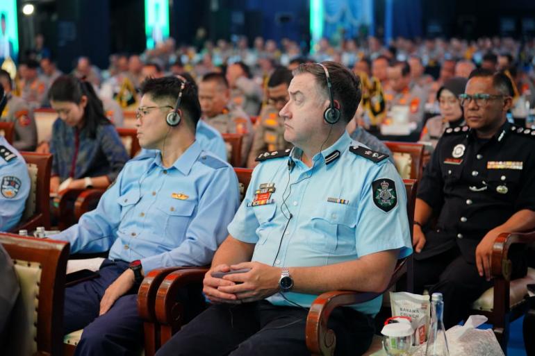 7 Atpol Negara Sahabat Ikuti Apel Kasatwil Polri 2025