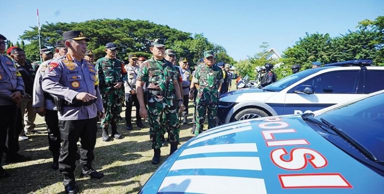 Apel Gelar Pasukan Bersama Kapolri Dan Panglima Tni Dan Polri Solid Amankan Ktt Asean