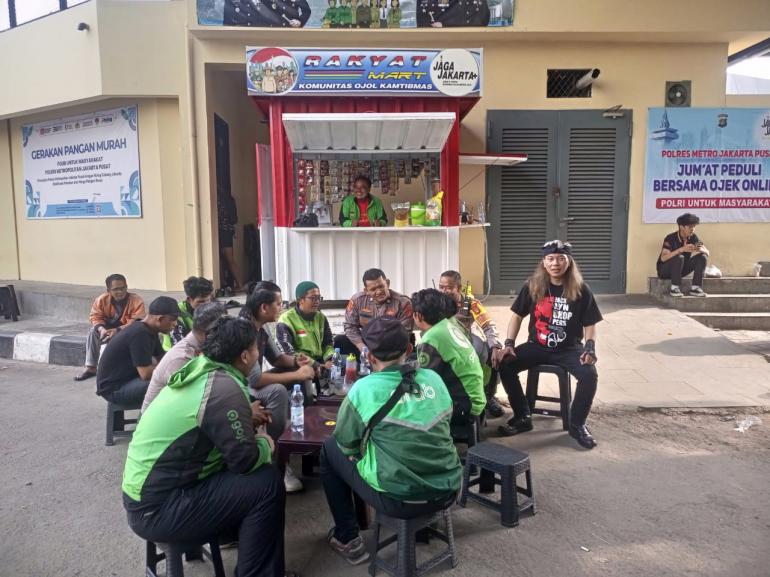 Dorong Kemandirian Ekonomi, Polres Jakpus Luncurkan Rakyat Mart untuk Komunitas Ojol