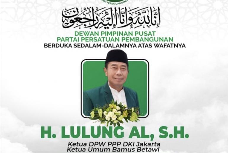 Haji lulung meninggal