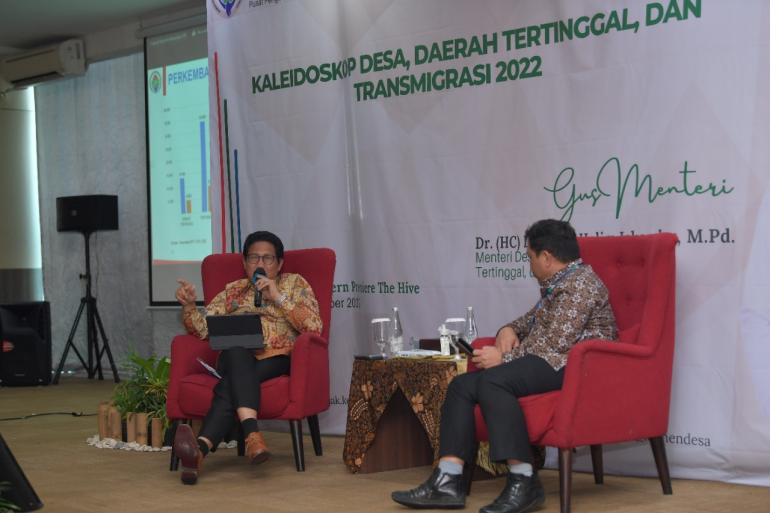 Kaleidoskop Kemendes PDTT 2022 Gus Halim IDM 2022 Sudah Lampaui Target