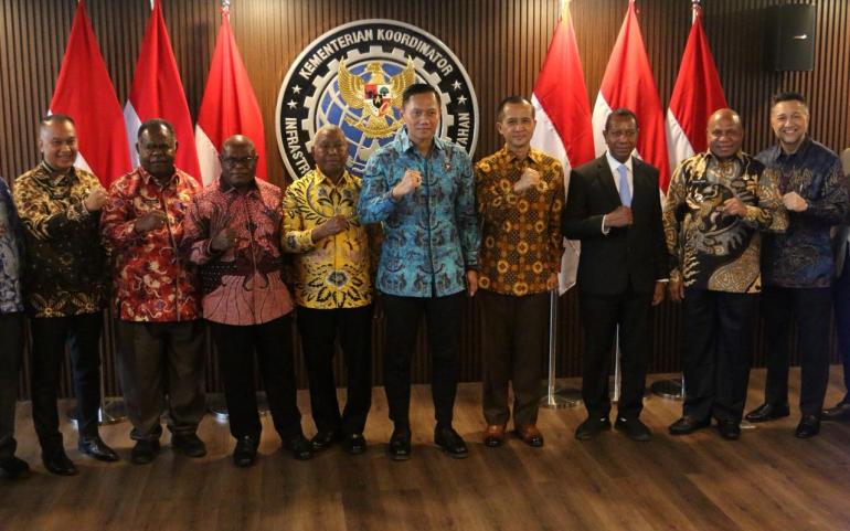 Kumpulkan 5 Gubernur Papua, AHY Diskusikan Percepatan Proyek Infrastruktur