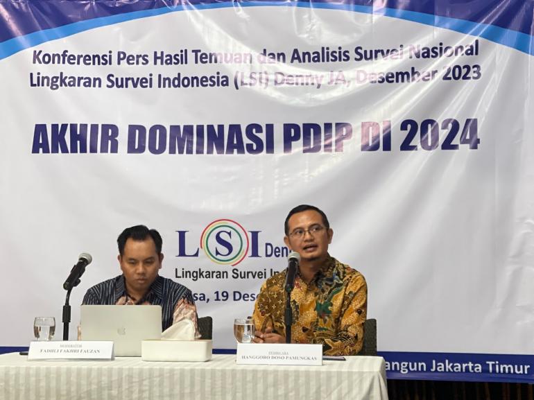 LSI Denny JA: Elektabilitas Gerindra Mulai Salip Banteng