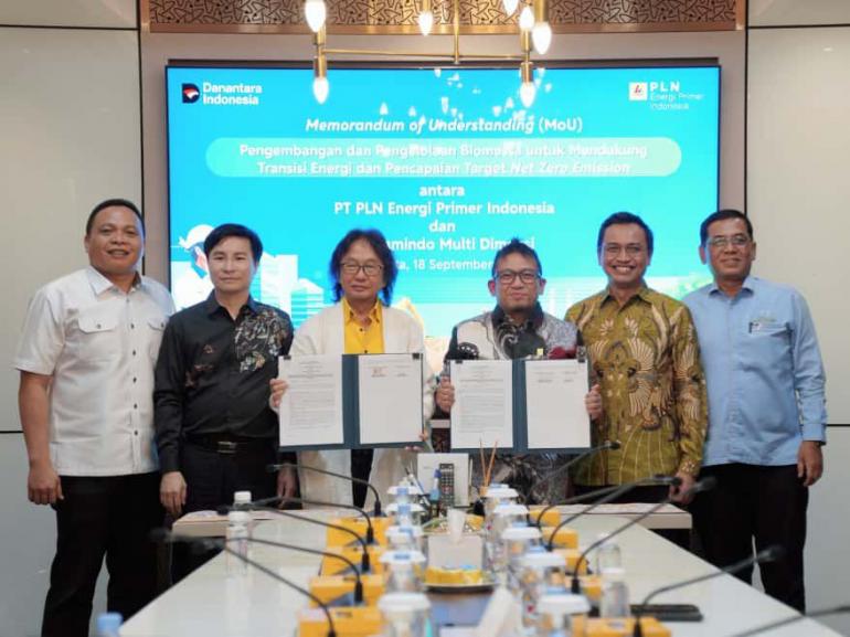 PLN EPI Kerja Sama dengan Farmindo untuk Mengembangkan Energi Terbarukan dari Limbah