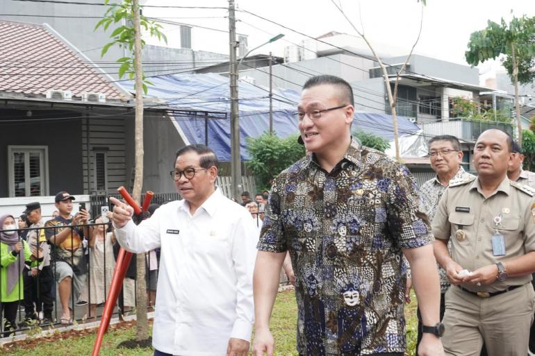 Pramono Meresmikan Taman Kebugaran di Kebon Jeruk, Hasil Penyerapan Aspirasi DPRD DKI