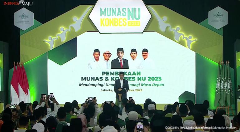 Presiden Ajak NU Wujudkan Visi Indonesia Emas 2045