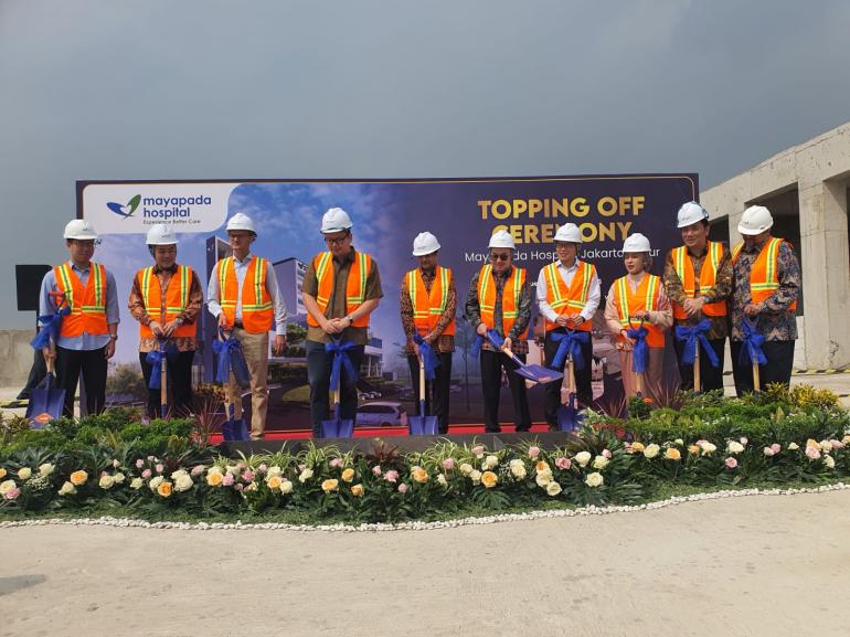 Rumah Sakit Mayapada Topping Off Di Kawasan Jakarta Garden City