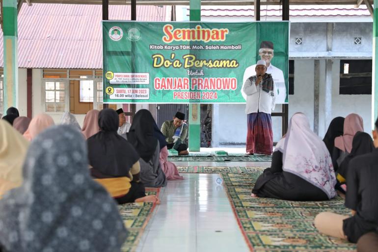 Santri Dukung Ganjar Gelar Doa Bersama Dan Bedah Kitab Karya TGH Shaleh ...