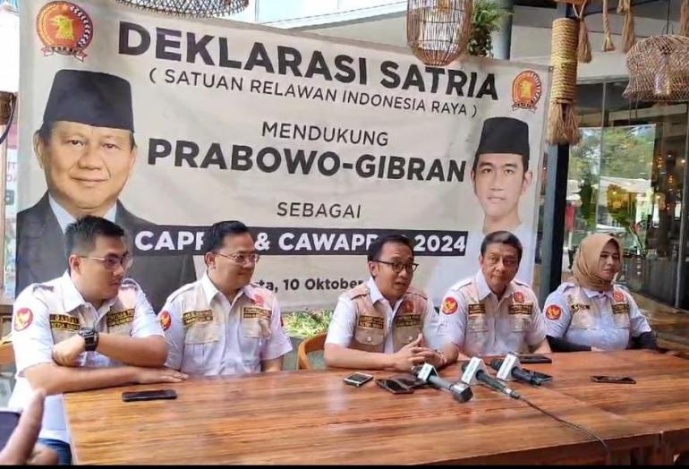 Satria Usulkan Gibran Jadi Cawapres Prabowo