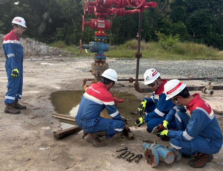 Tanpa Hentikan Produksi, PEP Bunyu Ganti Casing Valve dengan Teknologi PRV