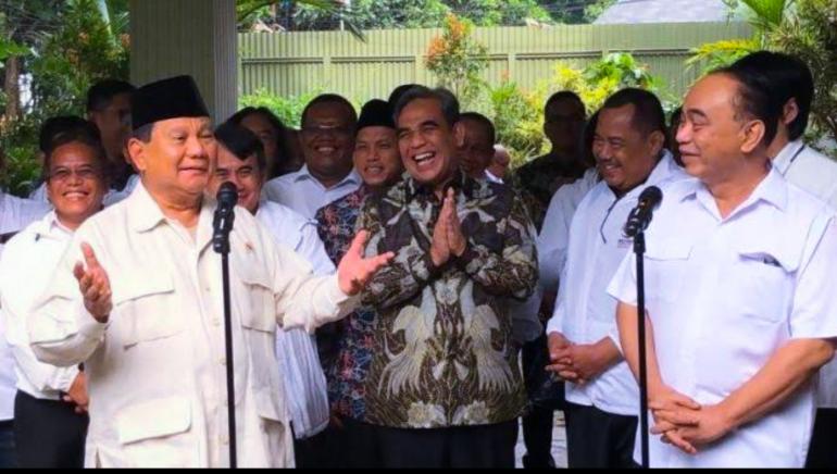 Terima Panitia Musra Relawan Jokowi, Prabowo: Pertemuan Amat Produktif