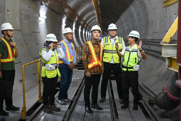 Tinjauan Proyek Pembangunan MRT Sawah Besar, Wapres Pastikan Kemajuan Sesuai Target
