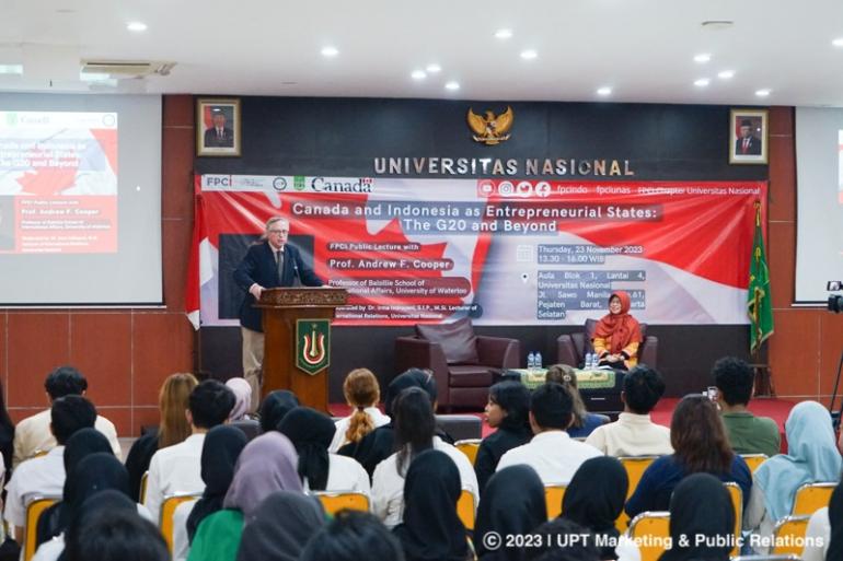 Unas organizes a public conference on the middle powers of Indonesia and Canada