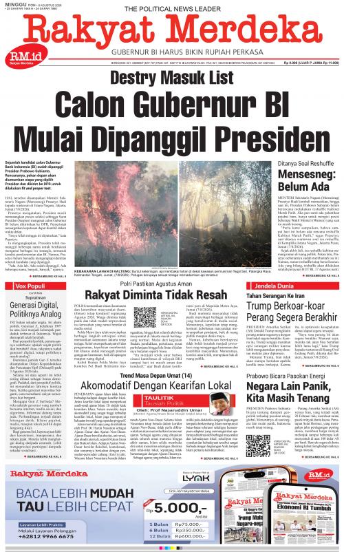 Epaper 9 Agustus 2026