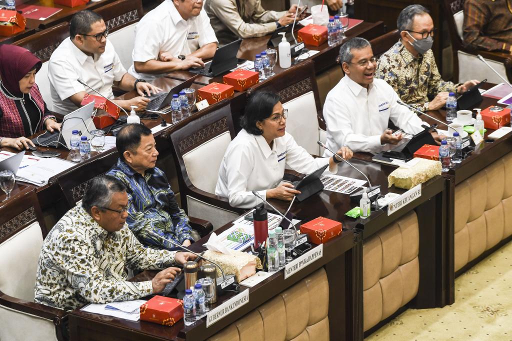 Menkeu Rapat RAPBN 2024 Di DPR   Menkeu Rapat Rapbn 2024 Di Dpr 47920 