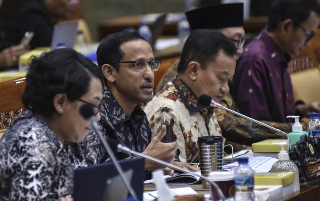 Menteri Nadiem Raker Dengan Komisi X DPR Bahas Anggaran APBN