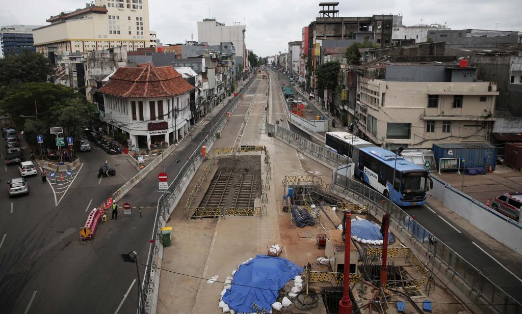 Pembangunan Proyek MRT Glodok-Kota