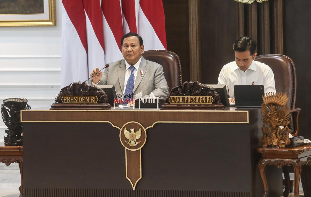 Prabowo Pimpin Sidang Kabinet Paripurna