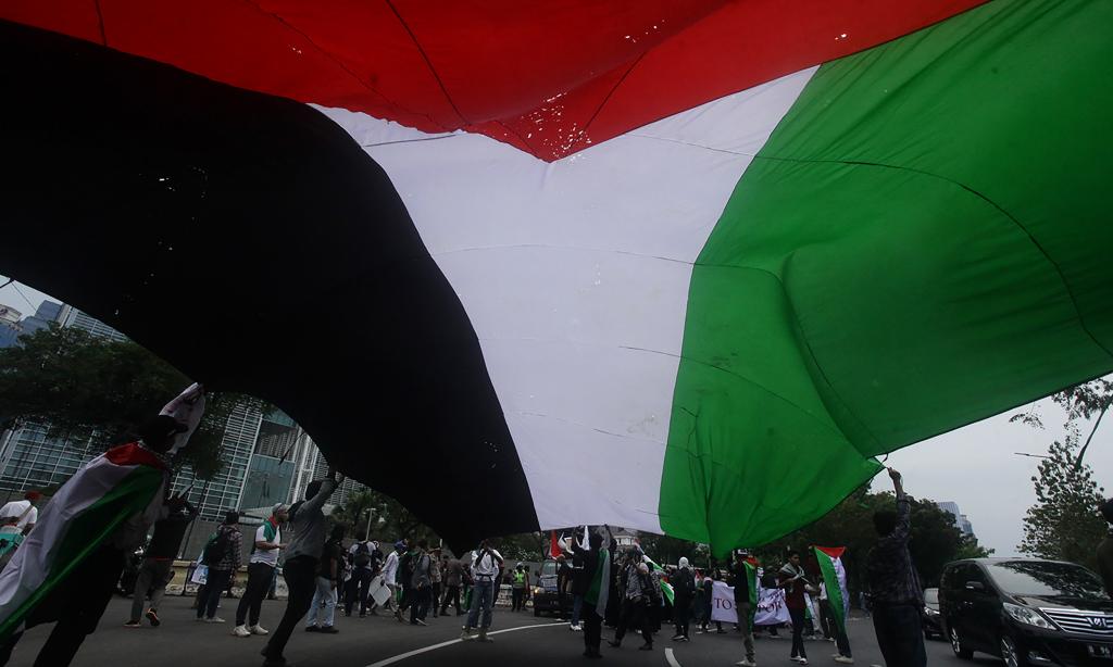 Solidaritas Untuk Palestina Demo Kedubes AS Jakarta