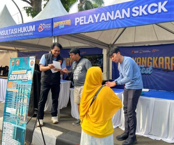 Hari Bhayangkara, Polres Bogor Ramaikan CFD Dengan Olahraga & Layanan Publik