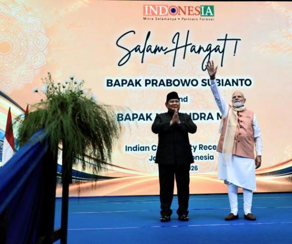 Di Depan Modi, Prabowo Cerita Hubungan Panjang Indonesia dan India
