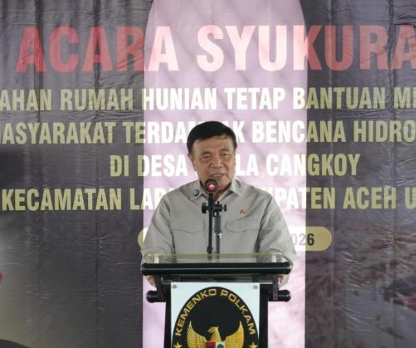 Menko Polkam: Hormati Simbol Negara, Jaga Perdamaian Aceh dan Kondusivitas Papua