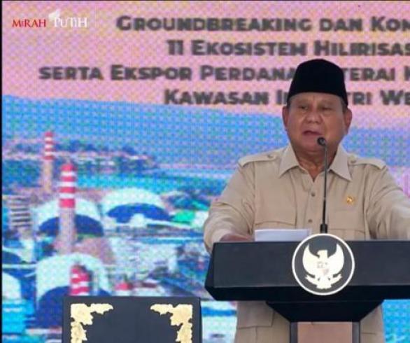 Prabowo Tepis Isu Indonesia Gelap, Tunjukkan Investasi IWIP 20 Miliar Dolar AS