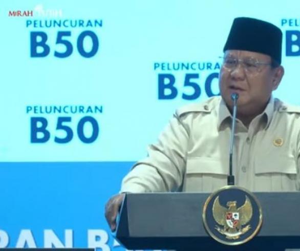 Resmikan B50, Prabowo: Indonesia Negara Pertama Terapkan Mandatori Biodiesel 50%
