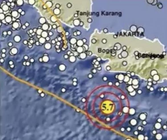 Gempa M5,7 Guncang Kabupaten Sukabumi, Tidak Berpotensi Tsunami