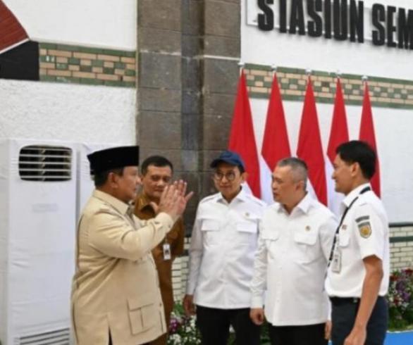 Resmikan Revitalisasi Stasiun Tawang, Prabowo: Jaga Identitas dan Sejarah Bangsa