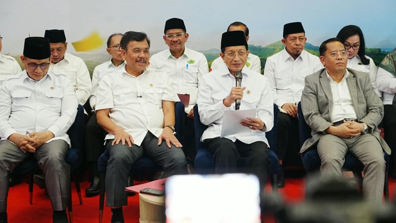 Menag dalam Konferensi Pers Capaian Dua Tahun Asta Cita