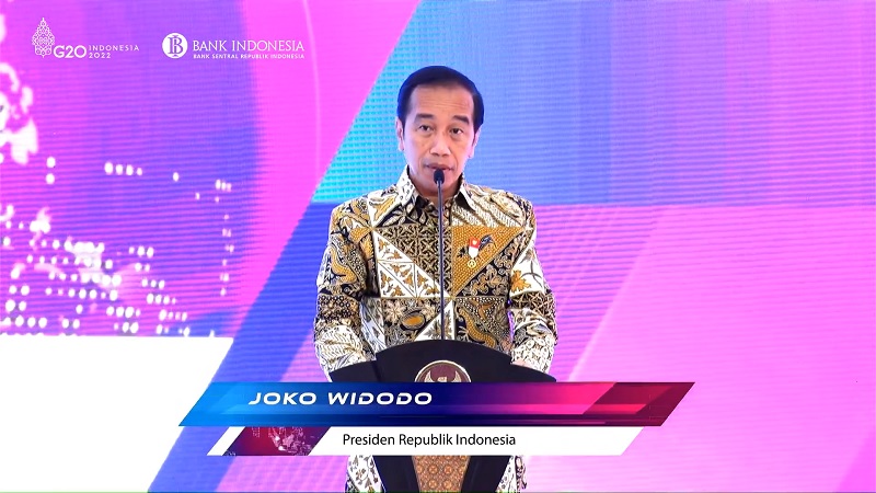 Presiden Jokowi saat peluncuran KKP Domestik yang disiarkan di YouTube Sekretariat Presiden